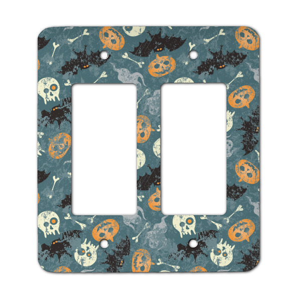 Custom Vintage / Grunge Halloween Rocker Style Light Switch Cover - Two Switch