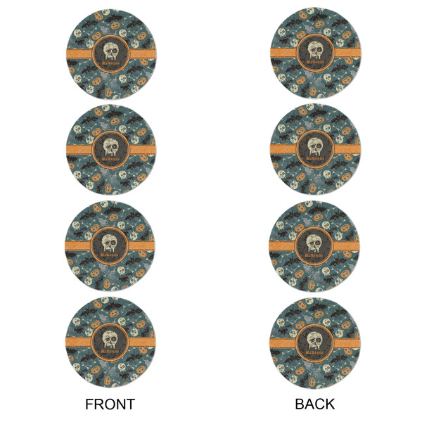 Vintage / Grunge Halloween Round Linen Placemats - APPROVAL Set of 4 (double sided)
