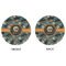 Vintage / Grunge Halloween Round Linen Placemats - APPROVAL (double sided)