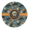 Vintage / Grunge Halloween Round Linen Placemats - FRONT (Double Sided)