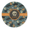 Vintage / Grunge Halloween Round Linen Placemats - FRONT (Single Sided)