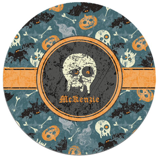 Vintage / Grunge Halloween Round Mousepad - APPROVAL