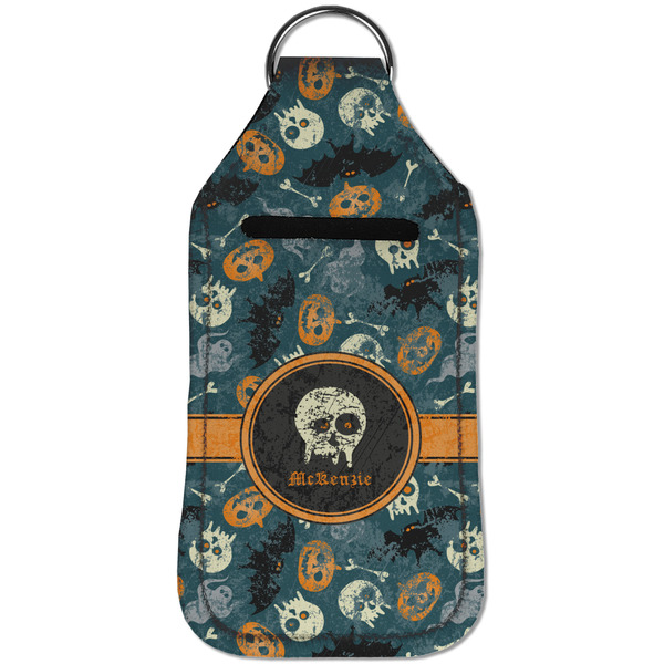 Vintage / Grunge Halloween Sanitizer Holder Keychain - Large (Front)