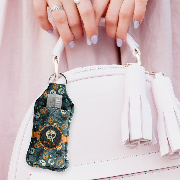 Vintage / Grunge Halloween Sanitizer Holder Keychain - Large (LIFESTYLE)