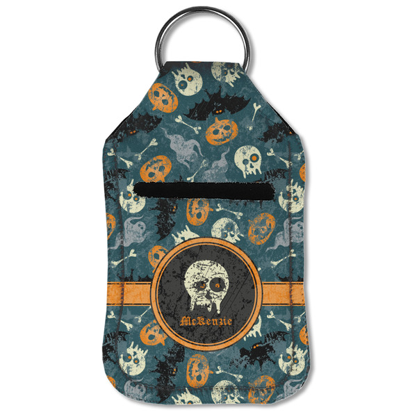 Vintage / Grunge Halloween Sanitizer Holder Keychain - Small (Front Flat)