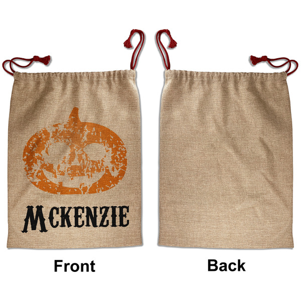 Vintage / Grunge Halloween Santa Bag - Approval - Front