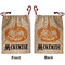 Vintage / Grunge Halloween Santa Sack - Front & Back (Personalized)