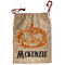 Vintage / Grunge Halloween Santa Sack - Front (Personalized)