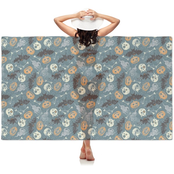 Custom Vintage / Grunge Halloween Sheer Sarong