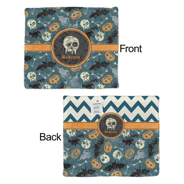 Vintage / Grunge Halloween Security Blanket - Front & Back View