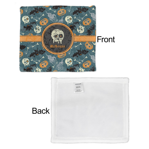 Vintage / Grunge Halloween Security Blanket - Front & White Back View