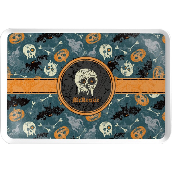 Custom Vintage / Grunge Halloween Serving Tray (Personalized)