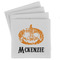 Vintage / Grunge Halloween Absorbent Stone Coasters - Set of 4 (Personalized)