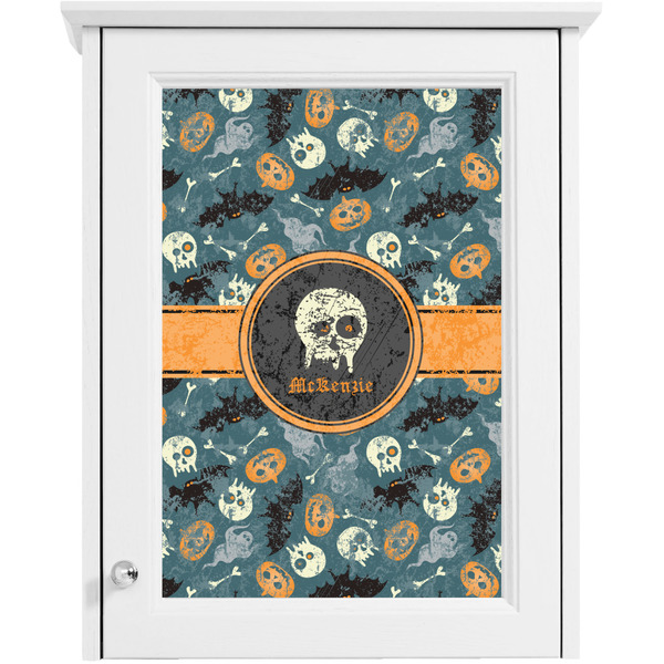Vintage / Grunge Halloween Single White Cabinet Decal