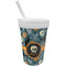 Vintage / Grunge Halloween Sippy Cup with Straw (Personalized)