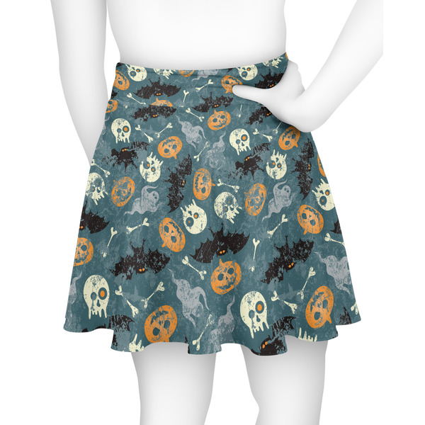 Vintage / Grunge Halloween Skater Skirt - Back