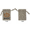 Vintage / Grunge Halloween Small Burlap Gift Bag - Front Approval