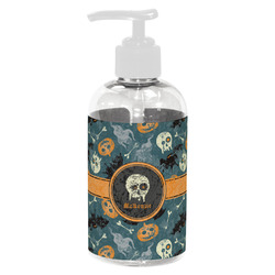 Vintage / Grunge Halloween Plastic Soap / Lotion Dispenser (8 oz - Small - White) (Personalized)