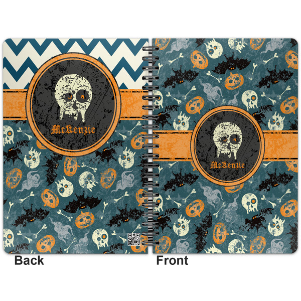 Vintage / Grunge Halloween Spiral Journal 7 x 10 - Apvl