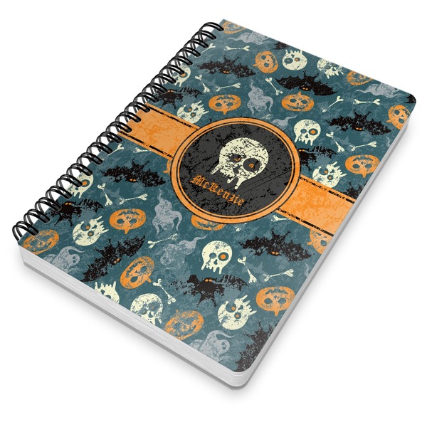 Vintage / Grunge Halloween Spiral Journal 7 x 10 - Main