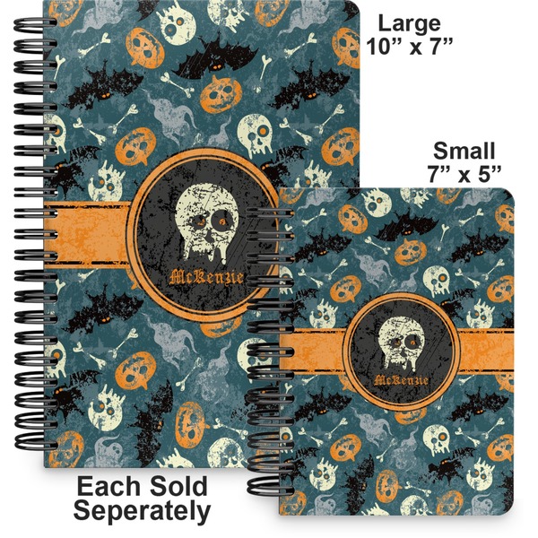 Vintage / Grunge Halloween Spiral Journal - Comparison