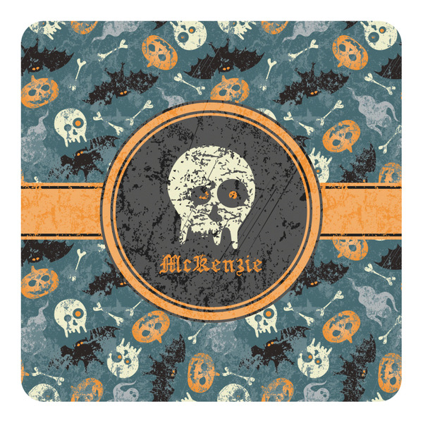 Custom Vintage / Grunge Halloween Square Decal (Personalized)