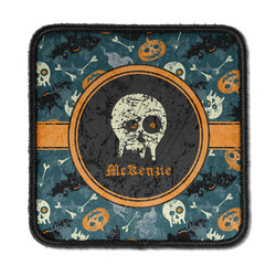 Vintage / Grunge Halloween Iron On Square Patch w/ Name or Text