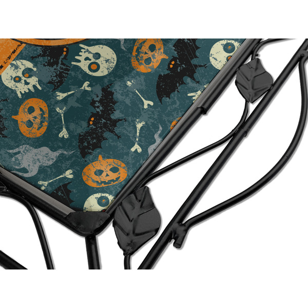 Vintage / Grunge Halloween Square Trivet - Detail