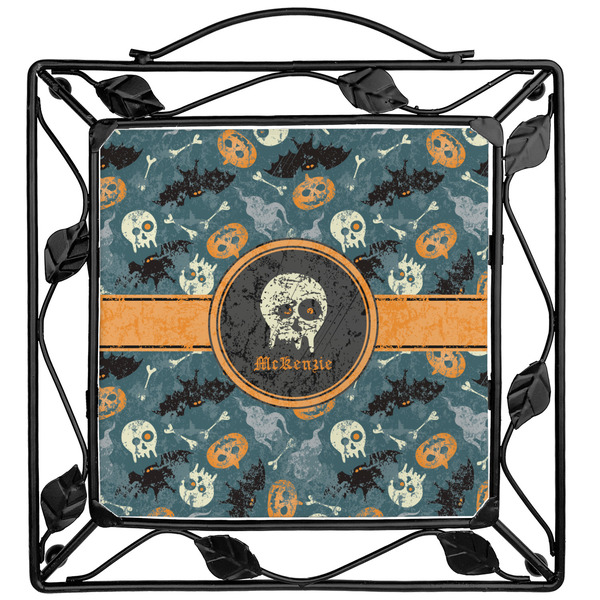 Custom Vintage / Grunge Halloween Square Trivet (Personalized)