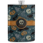 Vintage / Grunge Halloween Stainless Steel Flask (Personalized)