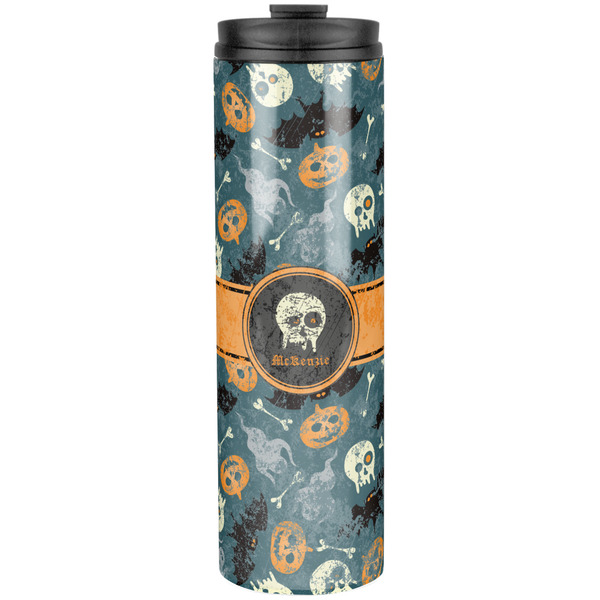 Custom Vintage / Grunge Halloween Stainless Steel Skinny Tumbler - 20 oz (Personalized)