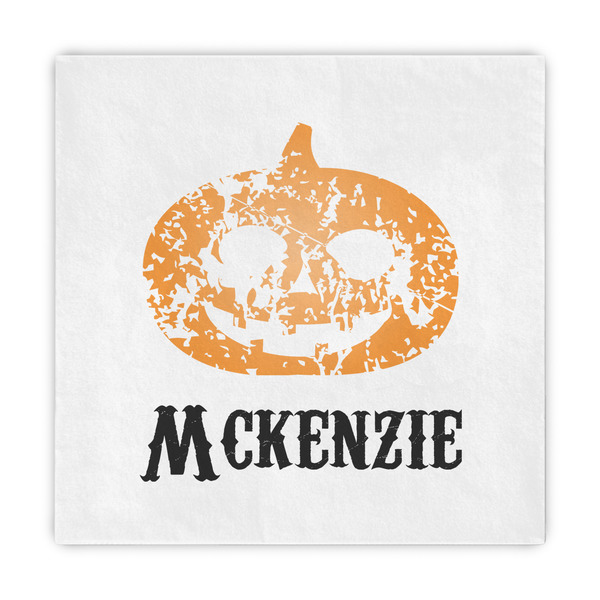 Custom Vintage / Grunge Halloween Decorative Paper Napkins (Personalized)