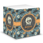 Vintage / Grunge Halloween Sticky Note Cube (Personalized)