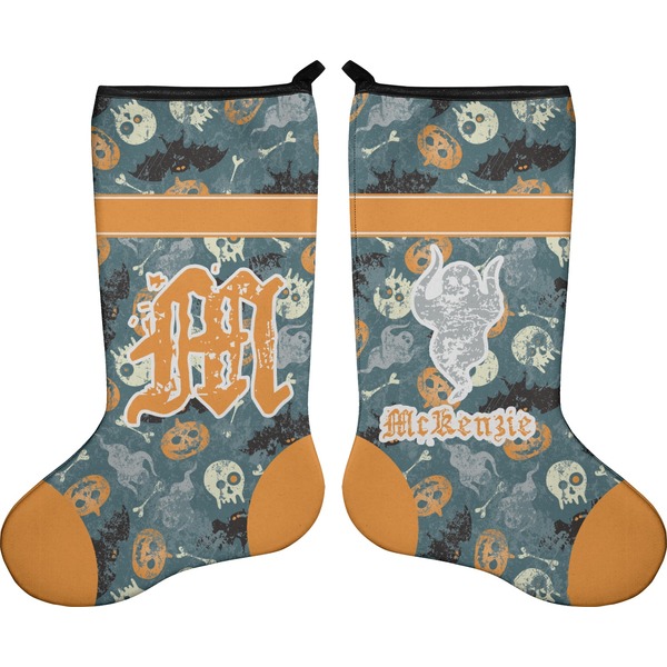 Vintage / Grunge Halloween Stocking - Double-Sided - Approval