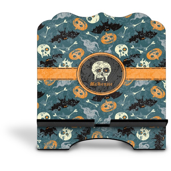 Vintage / Grunge Halloween Stylized Tablet Stand - Front without iPad