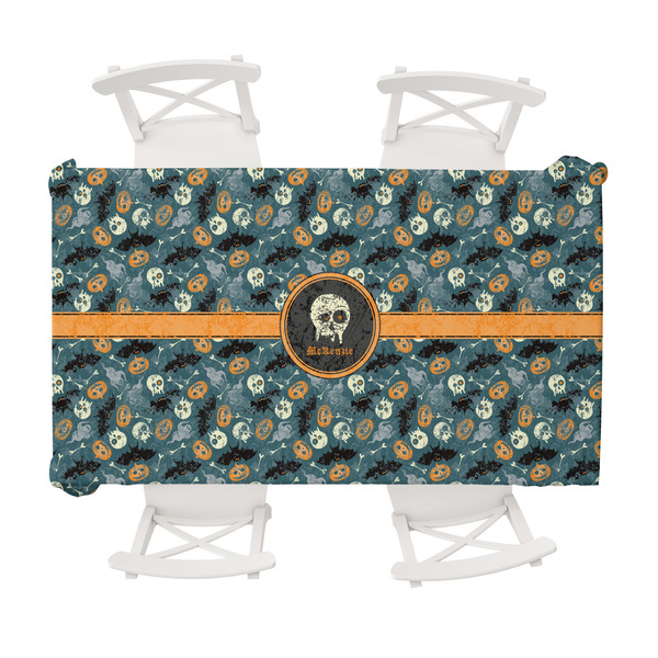 Custom Vintage / Grunge Halloween Tablecloth - 58"x102" (Personalized)