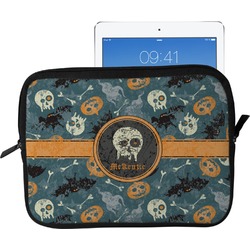 Vintage / Grunge Halloween Tablet Case / Sleeve - Large (Personalized)
