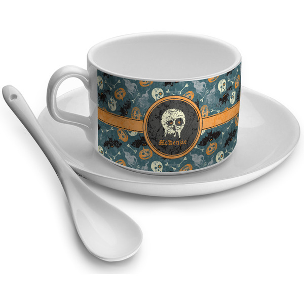 Custom Vintage / Grunge Halloween Tea Cup - Single (Personalized)