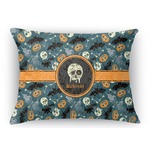 Vintage / Grunge Halloween Rectangular Throw Pillow Case - 12"x18" (Personalized)
