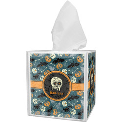 Vintage / Grunge Halloween Tissue Box Cover (Personalized)