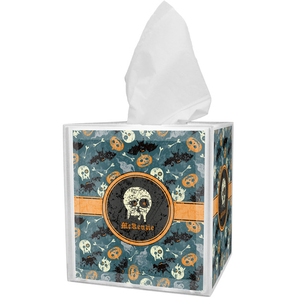 Custom Vintage / Grunge Halloween Tissue Box Cover (Personalized)