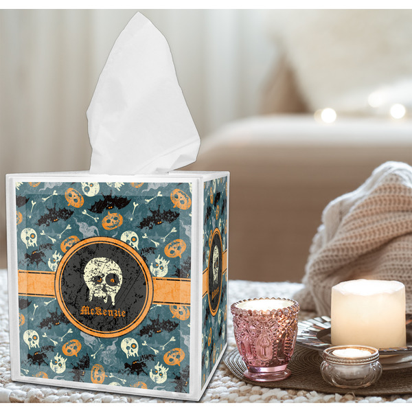 Vintage / Grunge Halloween Tissue Box - LIFESTYLE