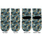Vintage / Grunge Halloween Toddler Ankle Socks - Double Pair - Front and Back - Apvl