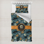 Vintage / Grunge Halloween Toddler Bedding w/ Name or Text