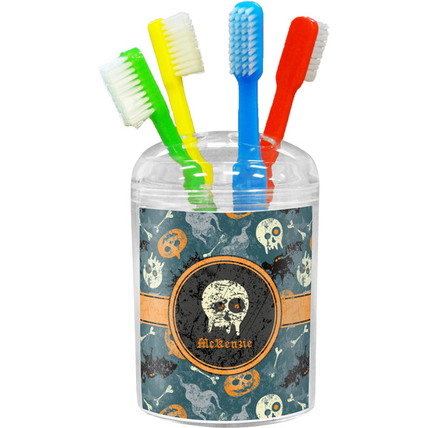 Vintage / Grunge Halloween Bathroom Accessories Set (Personalized)