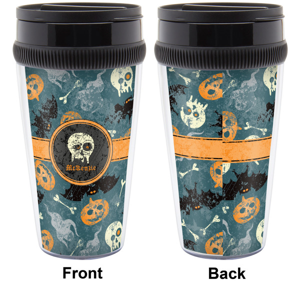 Vintage / Grunge Halloween Travel Mug Approval (Personalized)
