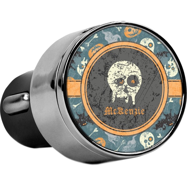 Custom Vintage / Grunge Halloween USB Car Charger (Personalized)