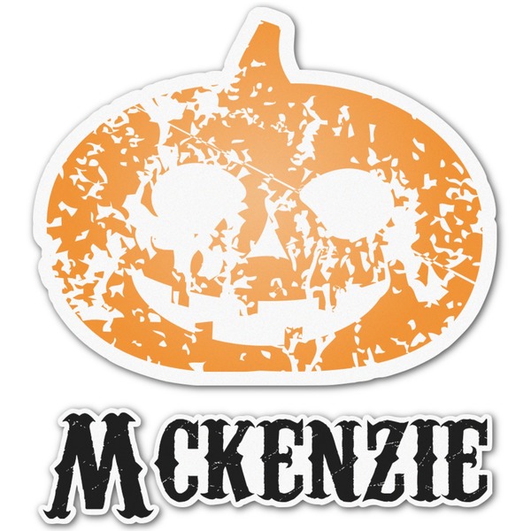 Custom Vintage / Grunge Halloween Graphic Decal - Large (Personalized)