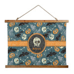 Vintage / Grunge Halloween Wall Hanging Tapestry - Wide (Personalized)
