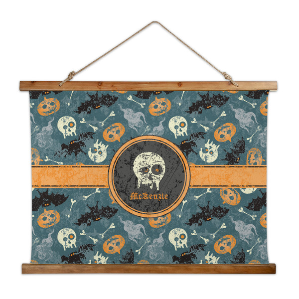 Custom Vintage / Grunge Halloween Wall Hanging Tapestry - Wide (Personalized)